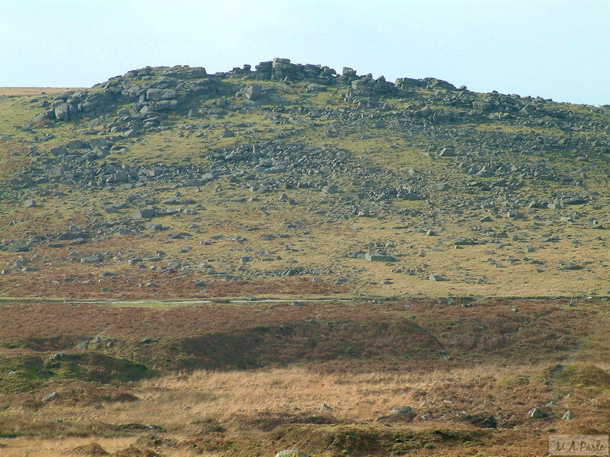 Gutter Tor, with Gutter Mire below