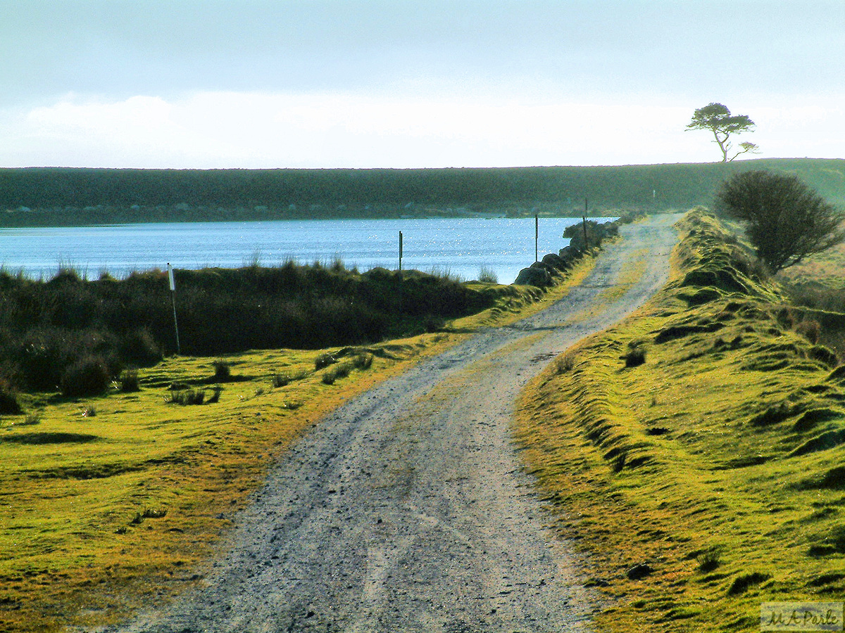 Big Pond and the china clay pits boundary wall