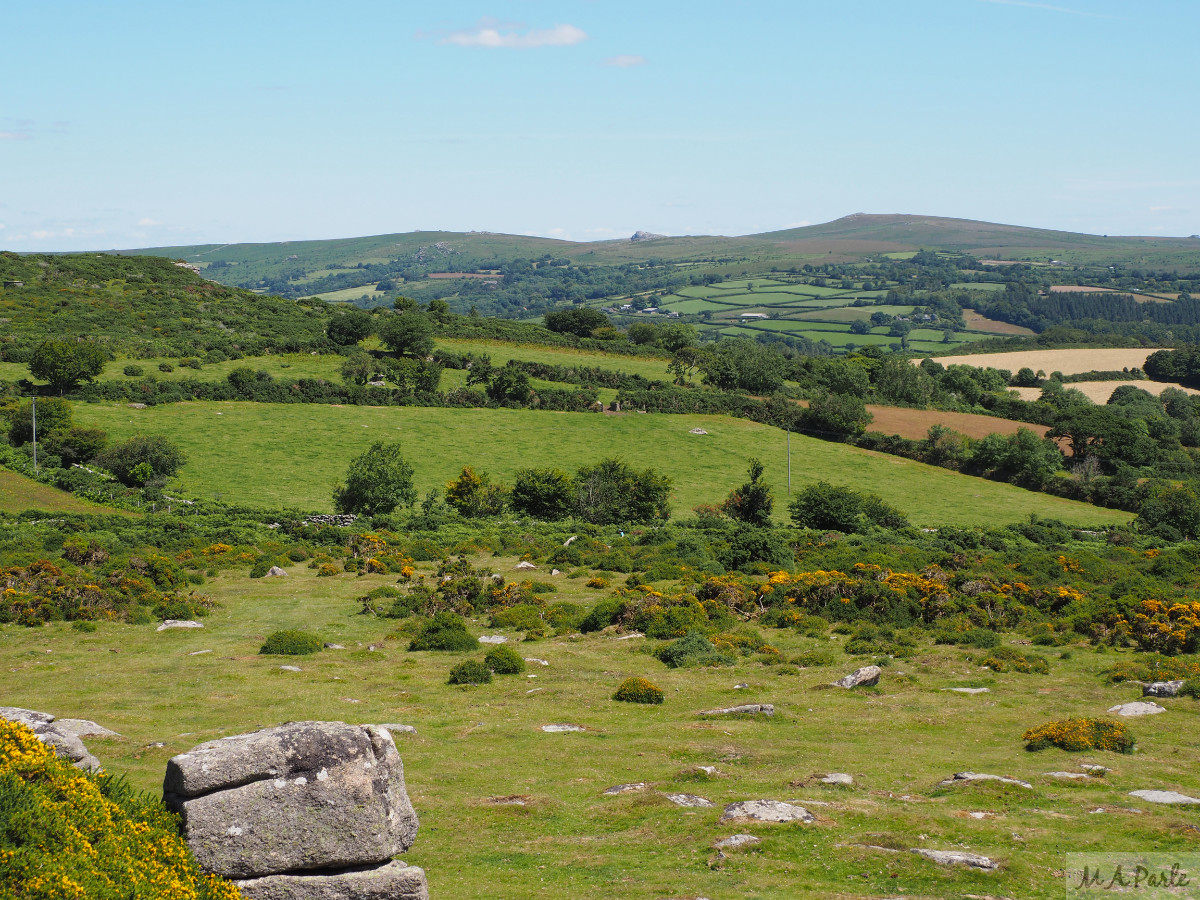 View east from Mel Tor