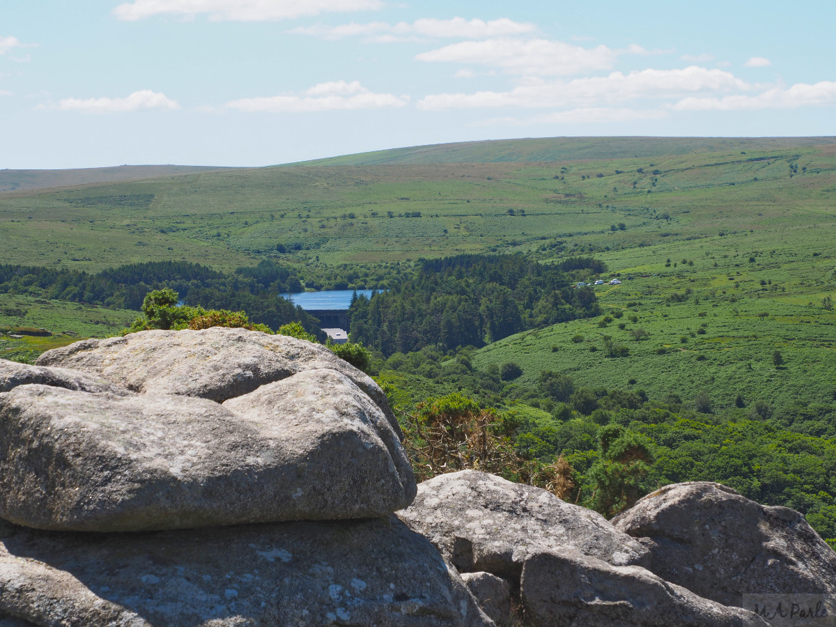 Venford Reservoir to the west of Mel Tor